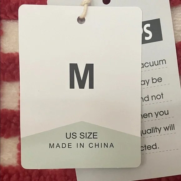 Red and White Checkered Fleece Vest - Picture 4 of 4